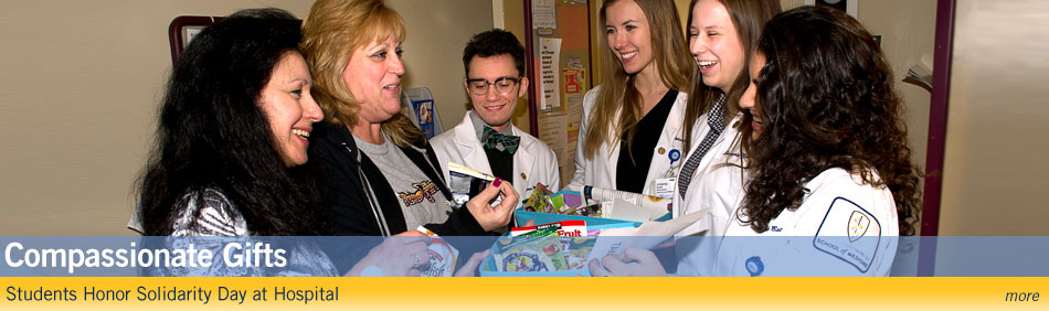 Compassionate Gifts - Students Honor Solidarity Day at Hospital - more
