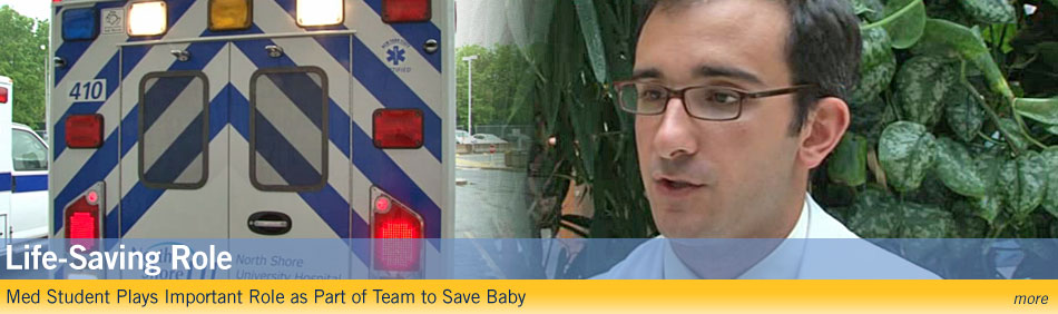 Life-saving role - Med student plays important role as part of team to save baby - more